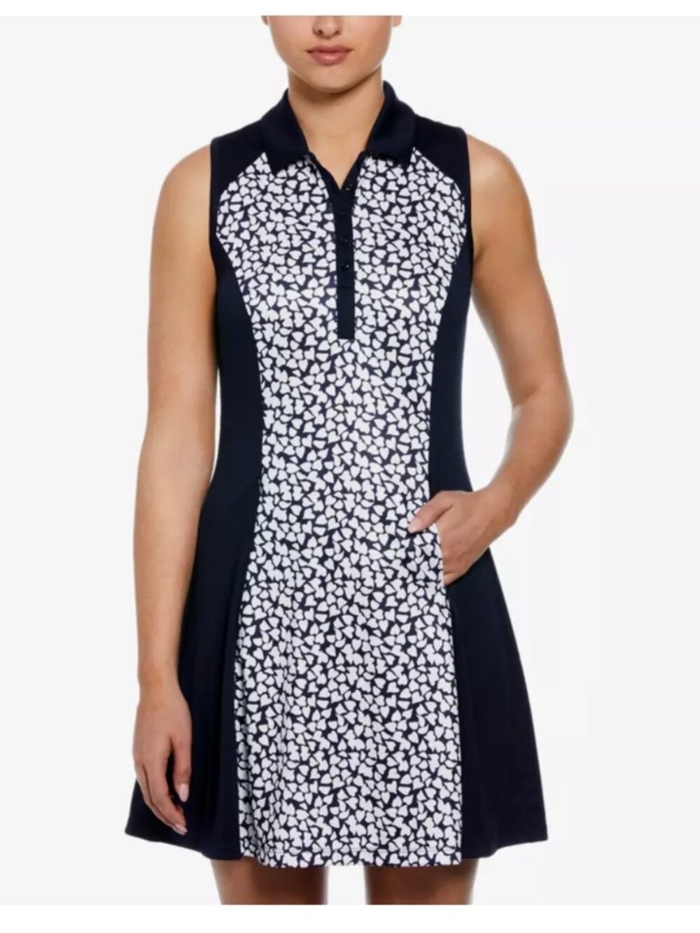 PGA tour Mini Petal print flounced golf dress. Size Medium